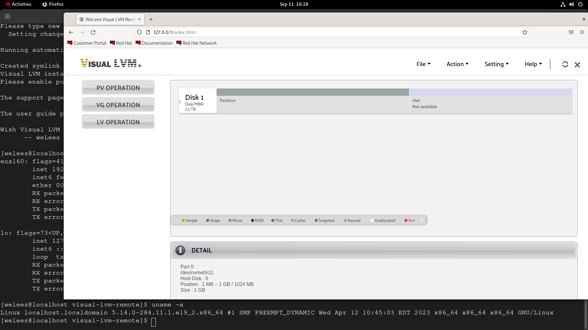 Visual LVM Remote main frame