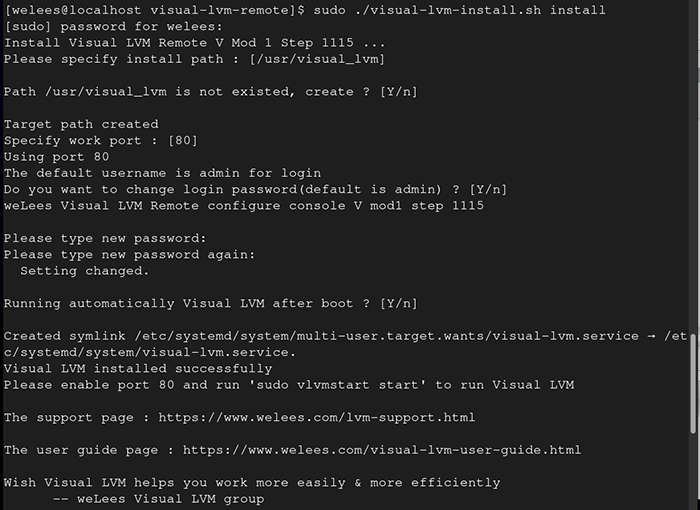 install Visual LVM Remote