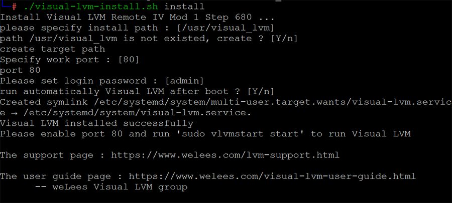 install Visual LVM Remote