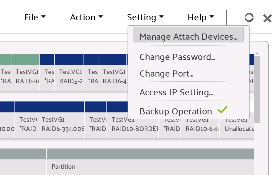 Open attach device dialog
