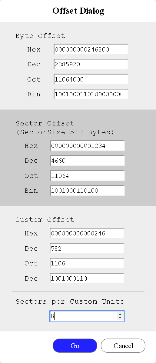 Offset Bar of Blue Print