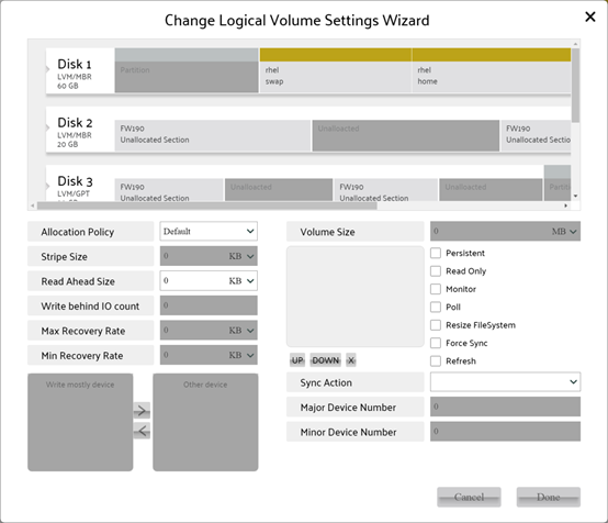 Change Logical Volume